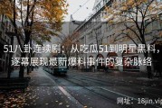 51八卦连续剧：从吃瓜51到明星黑料，逐幕展现最新爆料事件的复杂脉络