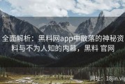 全面解析：黑料网app中散落的神秘资料与不为人知的内幕，黑料 官网