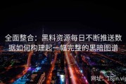 全面整合：黑料资源每日不断推送数据如何构建起一幅完整的黑暗图谱