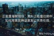 正能量凝聚现场：黑料正能量往期中如何用真实例证激发公共责任感