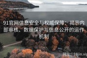 91官网信息安全与权威保障：揭示内部审核、数据保护与信息公开的运作机制