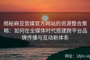 揭秘麻豆官媒官方网站的资源整合策略：如何在全媒体时代搭建跨平台品牌传播与互动新体系