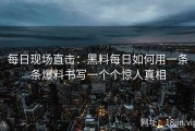 每日现场直击：黑料每日如何用一条条爆料书写一个个惊人真相
