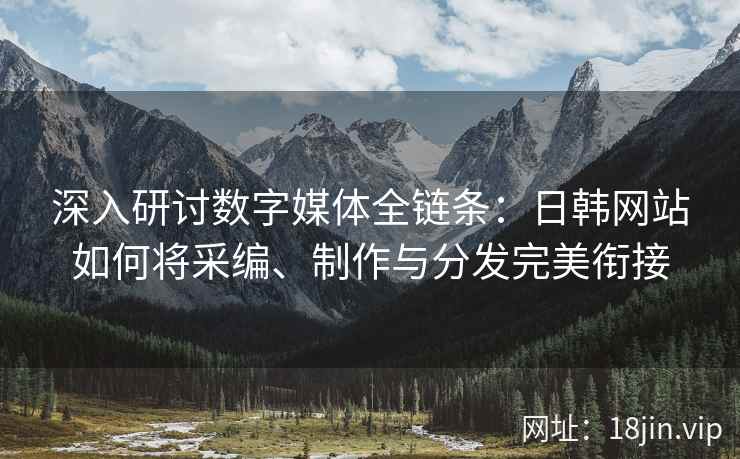 深入研讨数字媒体全链条：日韩网站如何将采编、制作与分发完美衔接