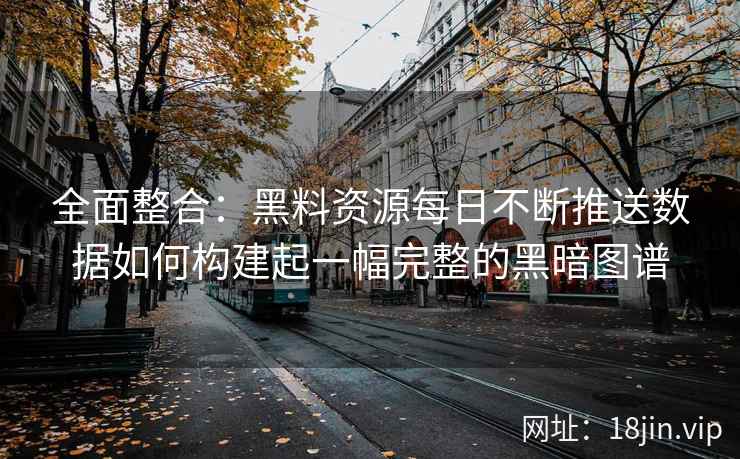 全面整合：黑料资源每日不断推送数据如何构建起一幅完整的黑暗图谱
