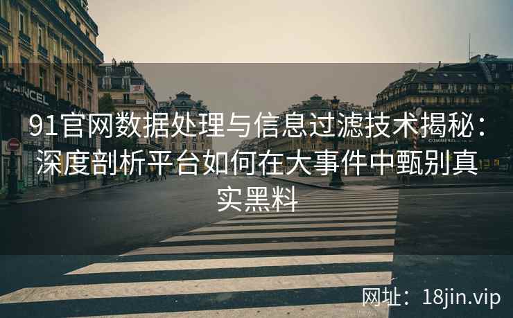 91官网数据处理与信息过滤技术揭秘：深度剖析平台如何在大事件中甄别真实黑料